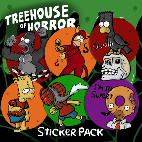 Treehouse Of Horror Part 3 Sticker Pack