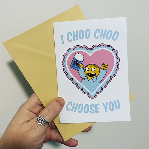 I Choo Choo Choose You Greetings Card