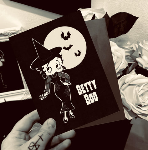 Betty Boo Greetings Card