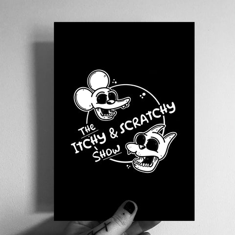 Itchy and Scratchy A5 Print