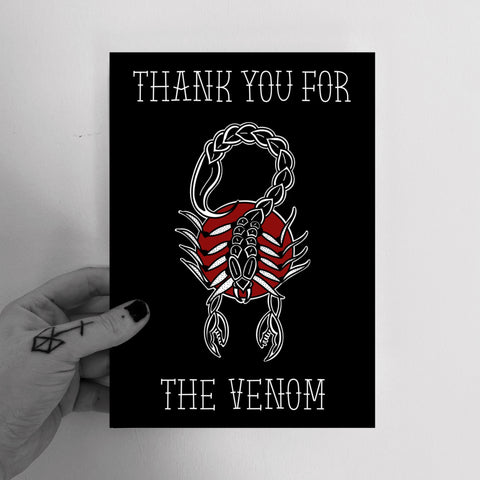 Thank You For The Venom A5 Print