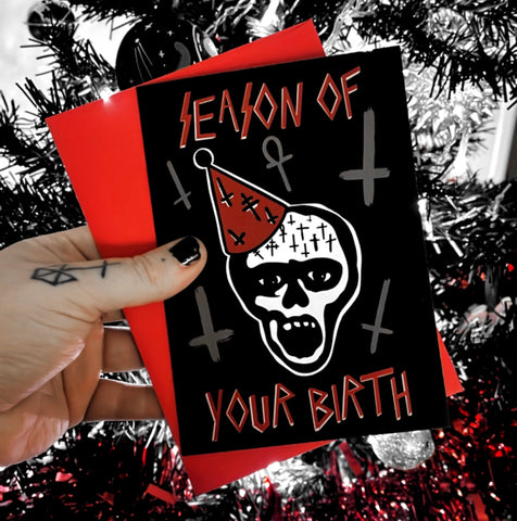 Season Of Your Birth Birthday Greetings Card