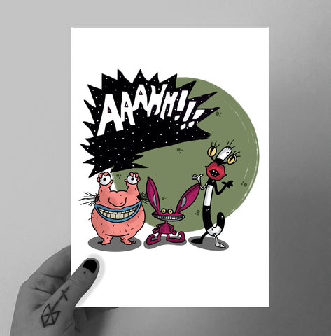 Real Monsters A5 Print Halloween '22