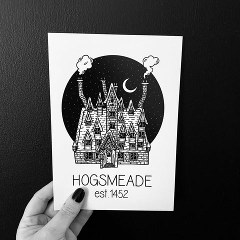 Harry Potter Hogsmeade  A5 Print